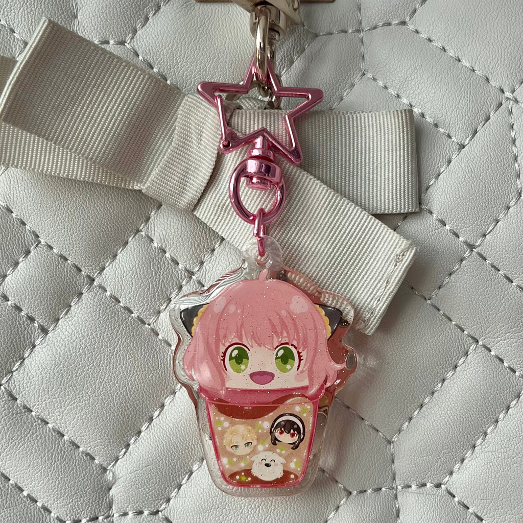 Anya Bubble Tea Acrylic Keychain