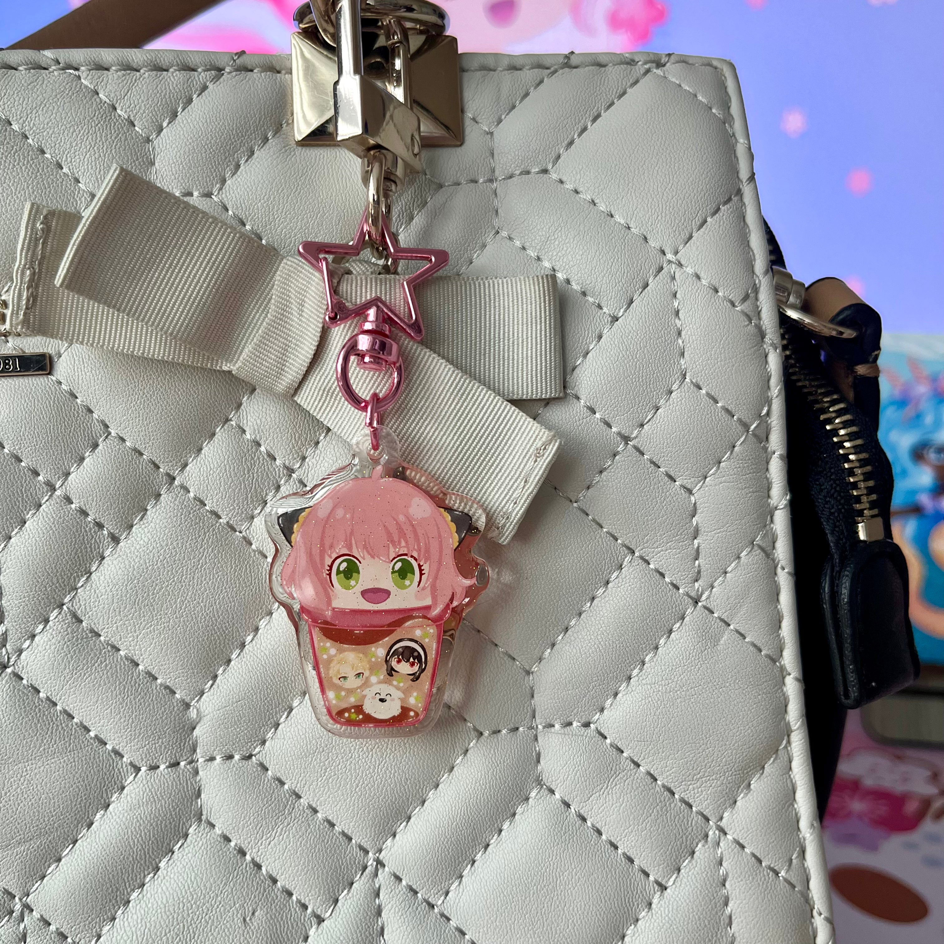 Anya Bubble Tea Acrylic Keychain