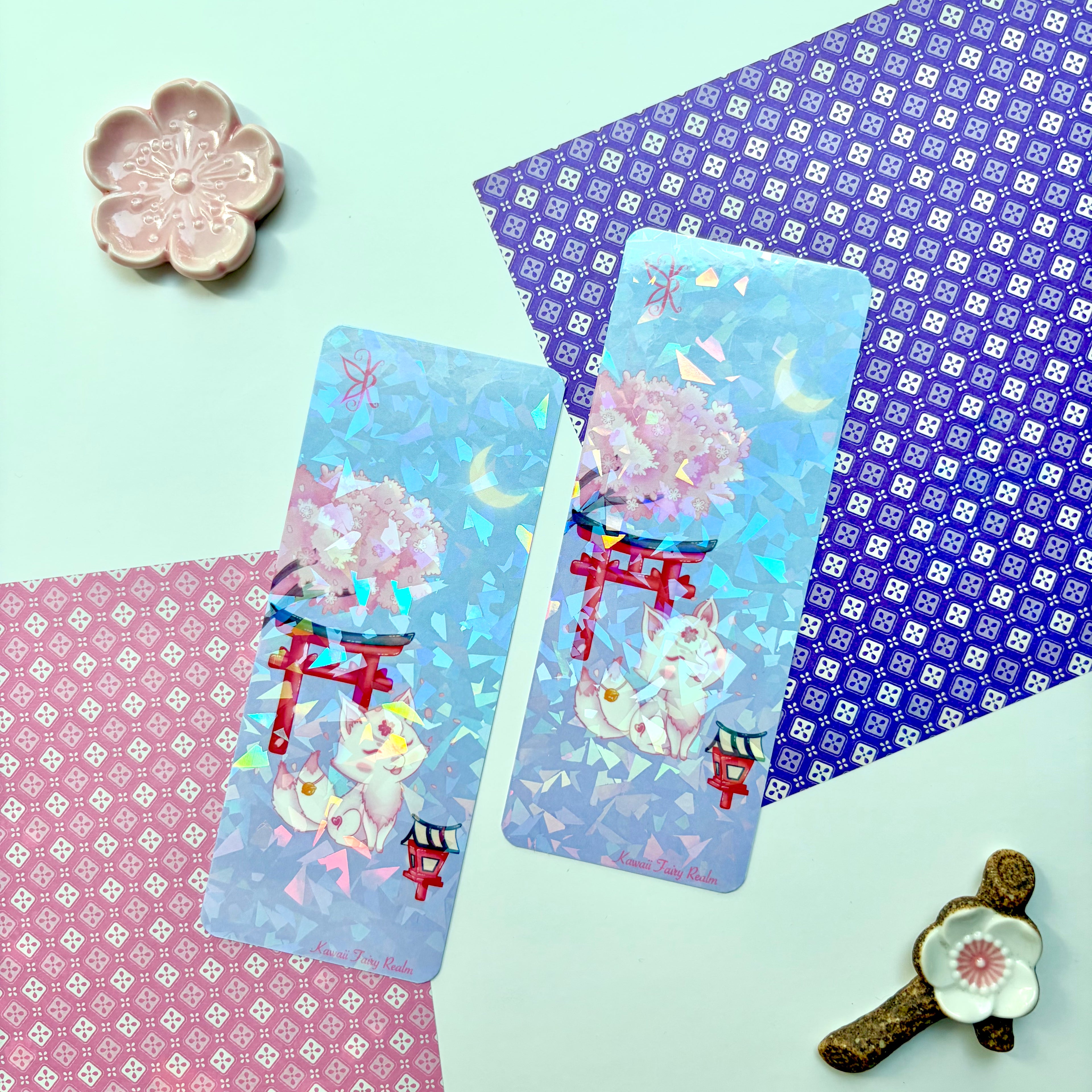 Kitsune Holo Bookmark