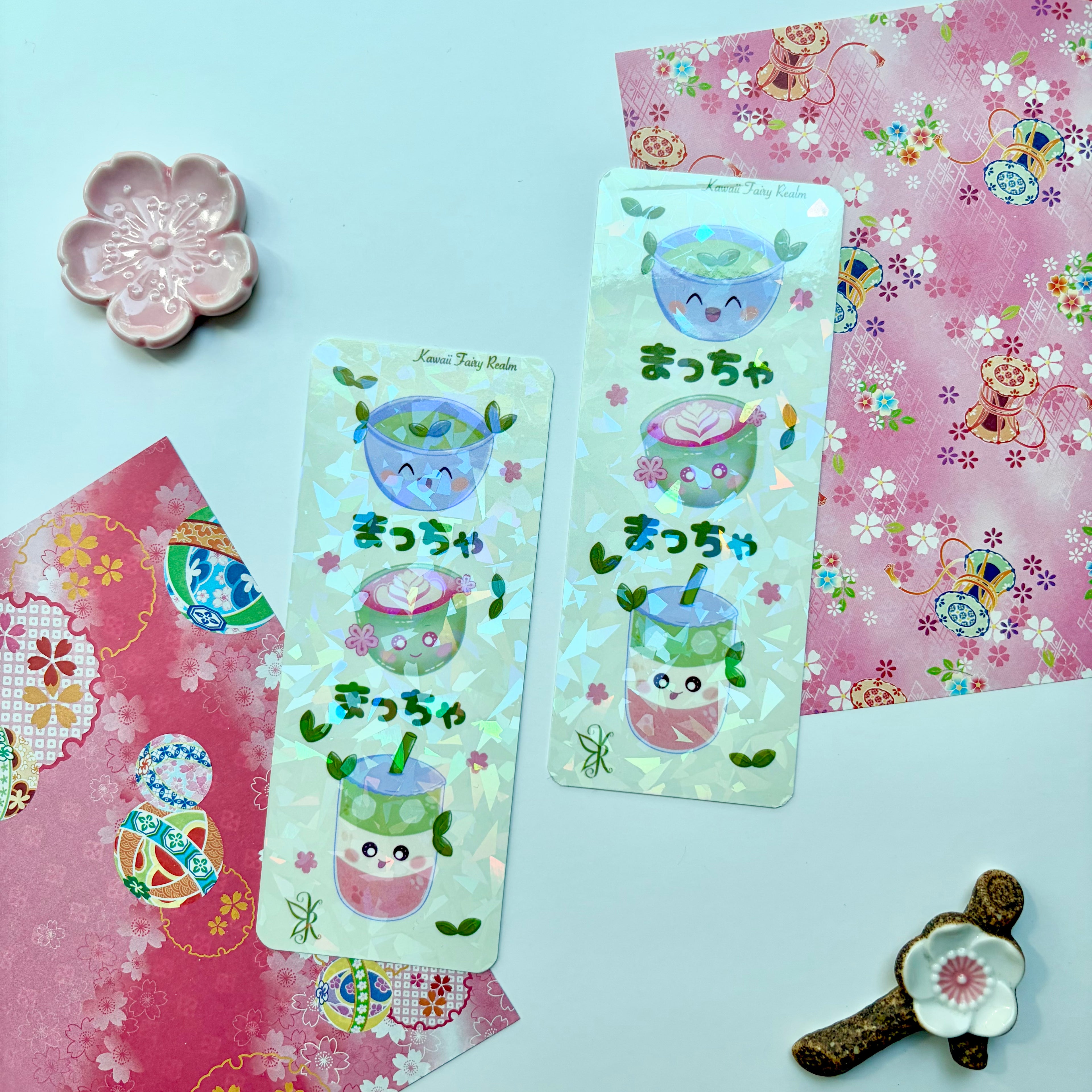 Matcha Drinks Holo Bookmark