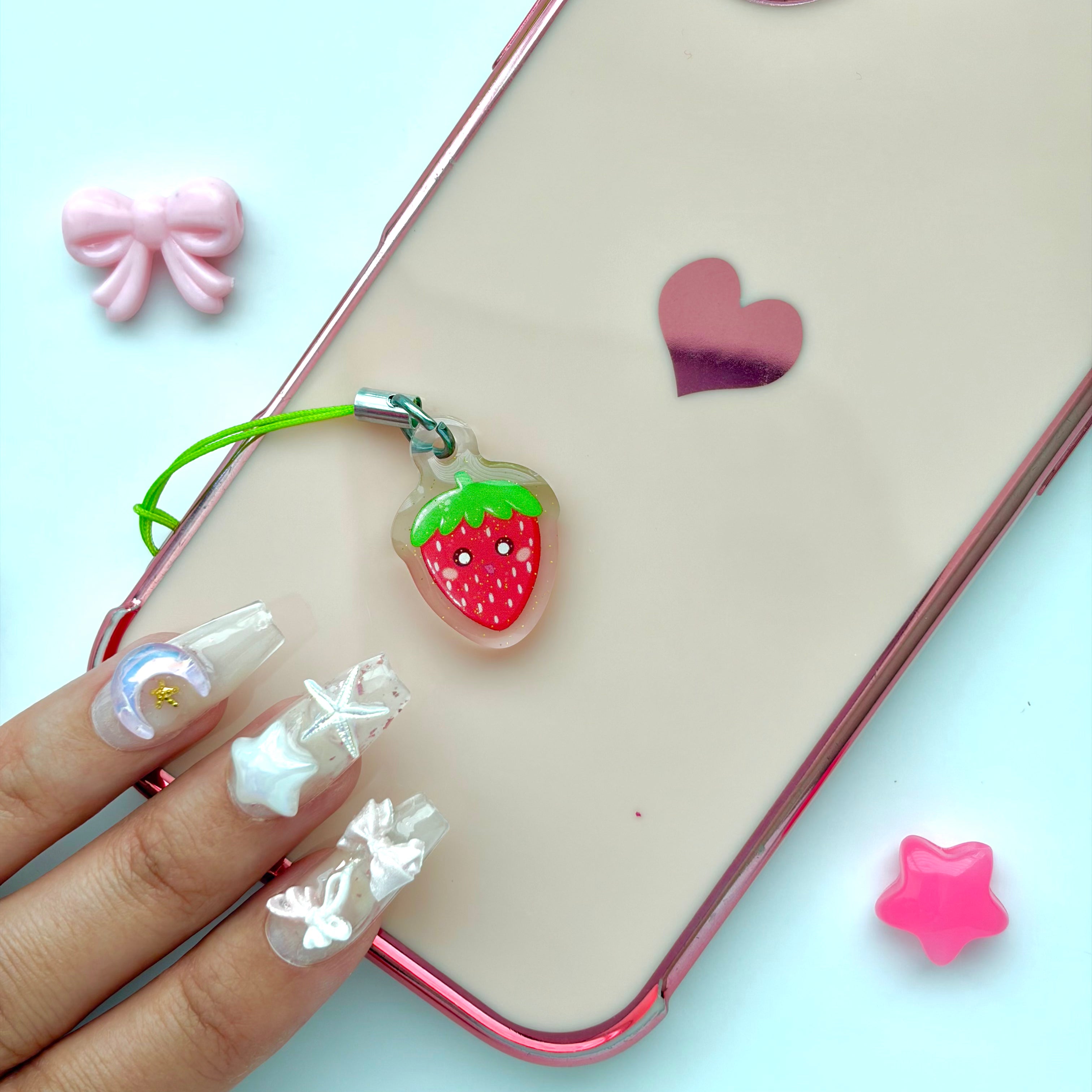 Strawberry Phone Charm