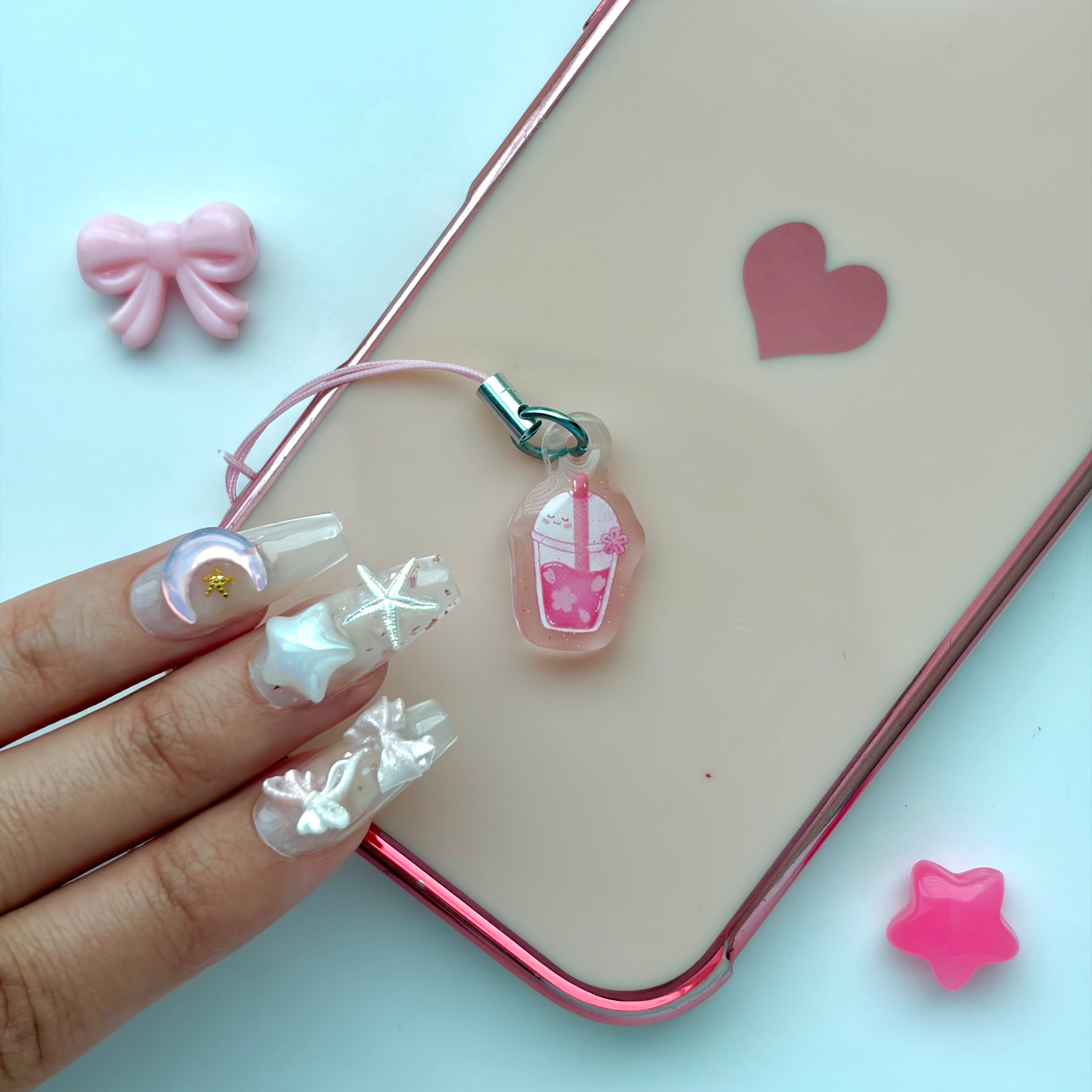 Bubble Tea Phone Charm