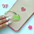 Matcha Macaron Phone Charm