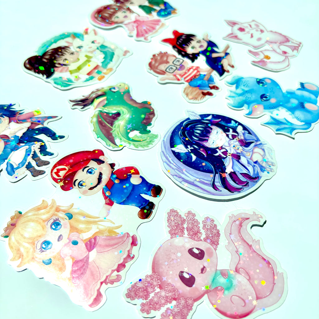 Howl & Sophie Large Holo Sticker