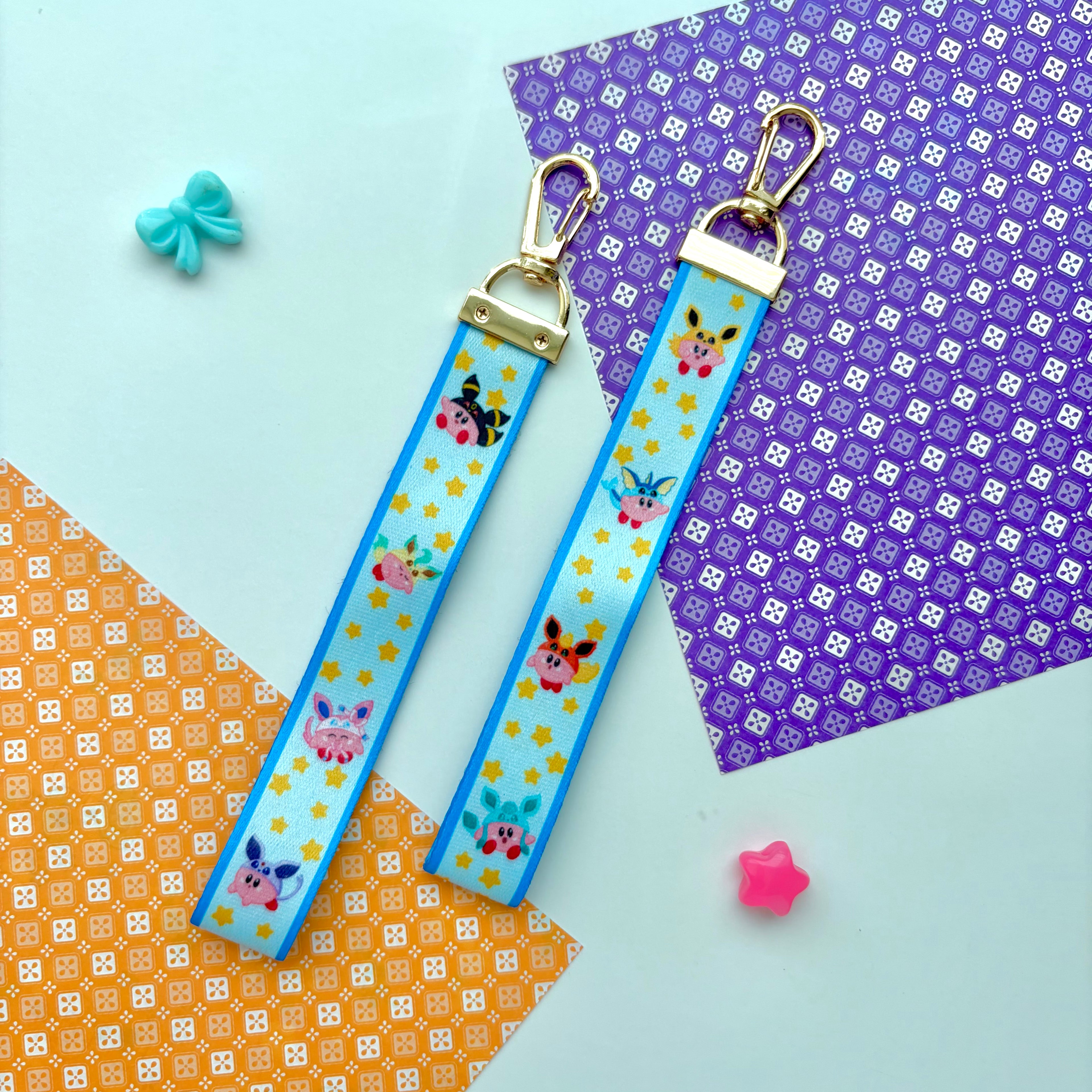 Kirby x Eevee Lanyard