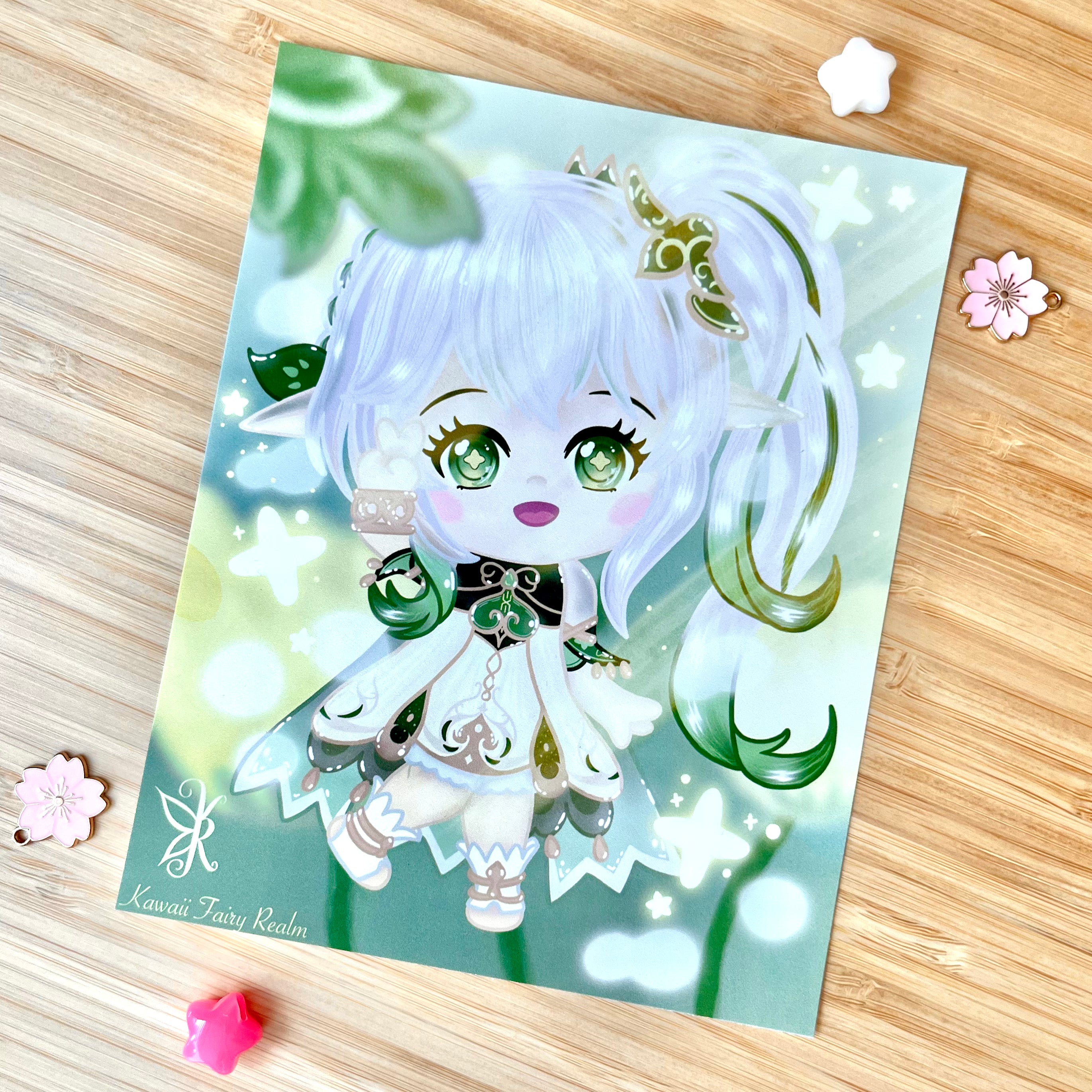 Nahida Genshin Impact Small Art Print