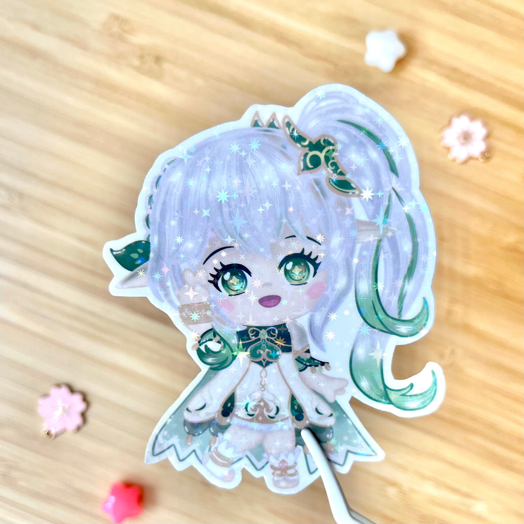 Nahida Genshin Impact Large Holo Sticker