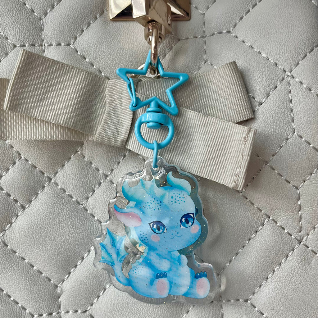 Kawaii Baby Water Dragon Acrylic Keychain
