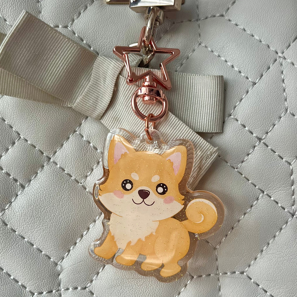 Kawaii Shiba Acrylic Keychain