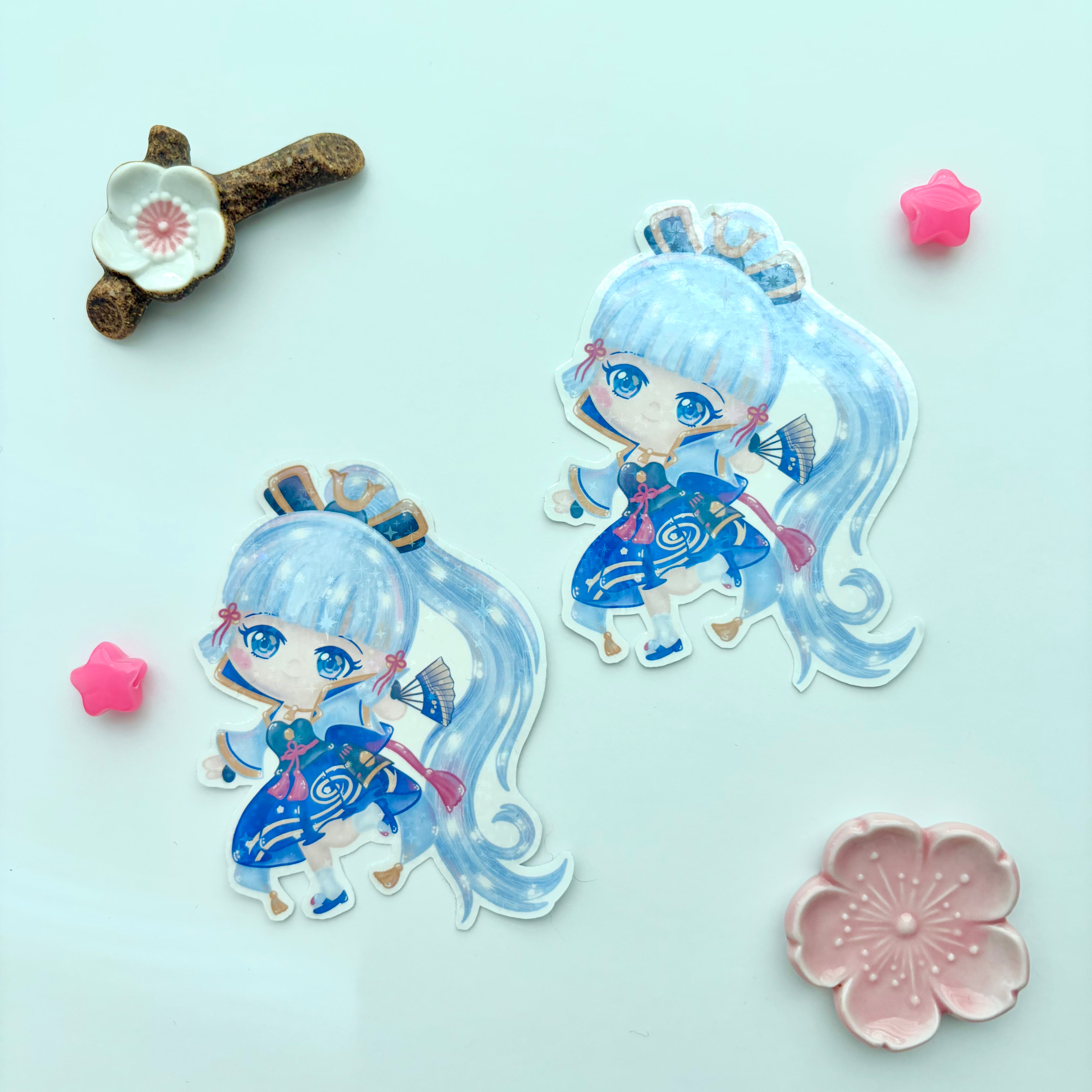 Ayaka Genshin Impact Large Holo Sticker