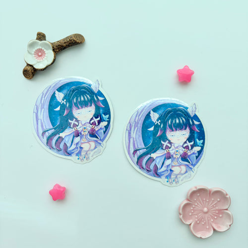 Columbina Genshin Impact Large Holo Sticker