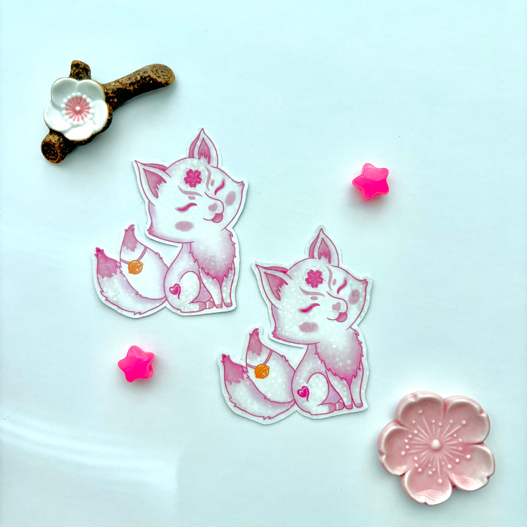 Kitsune Holo Sticker