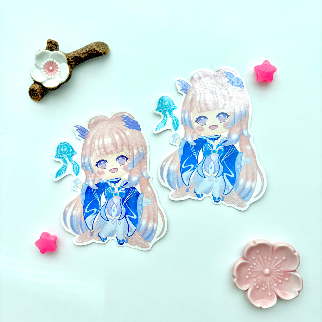 Kokomi Genshin Impact Large Holo Sticker