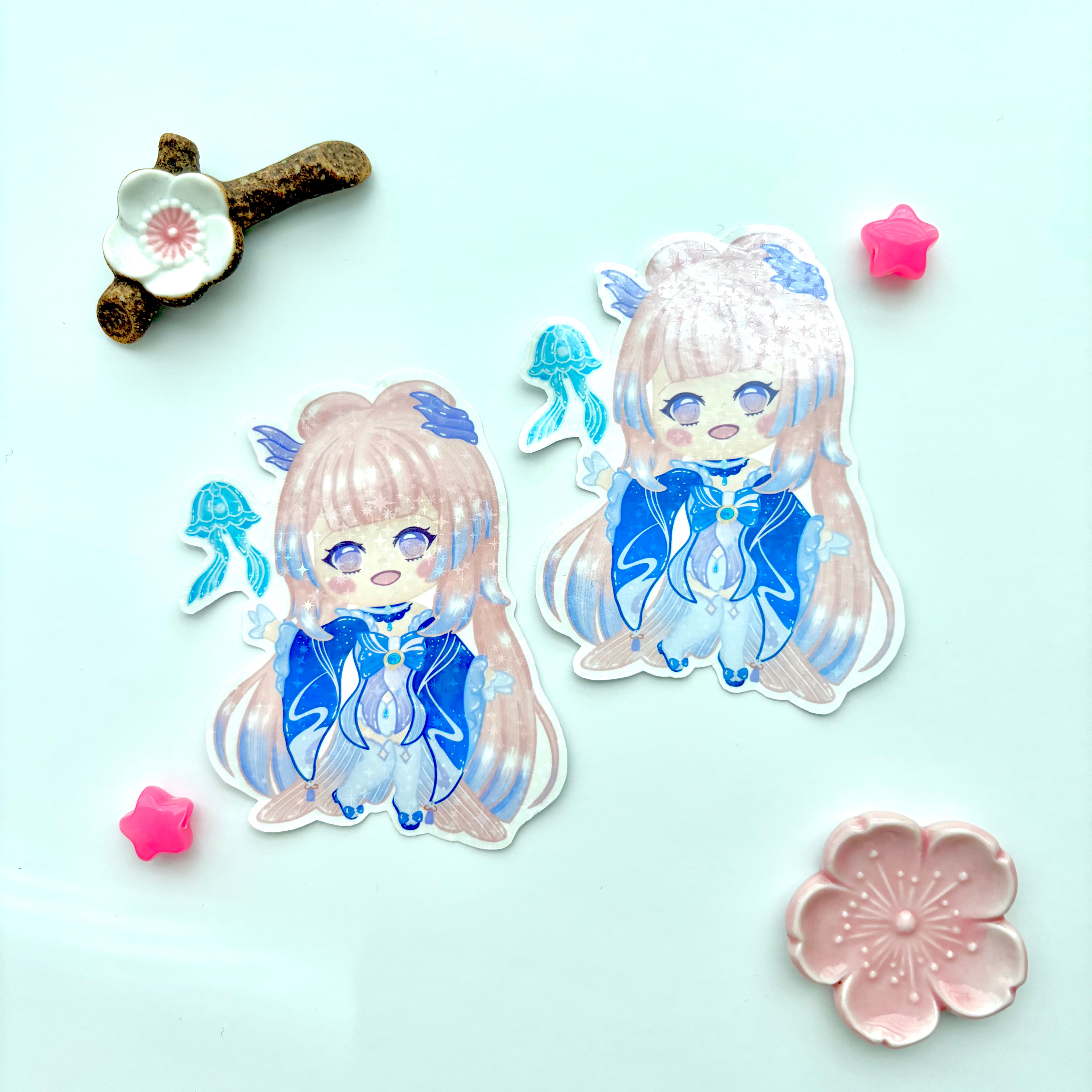 Kokomi Genshin Impact Large Holo Sticker