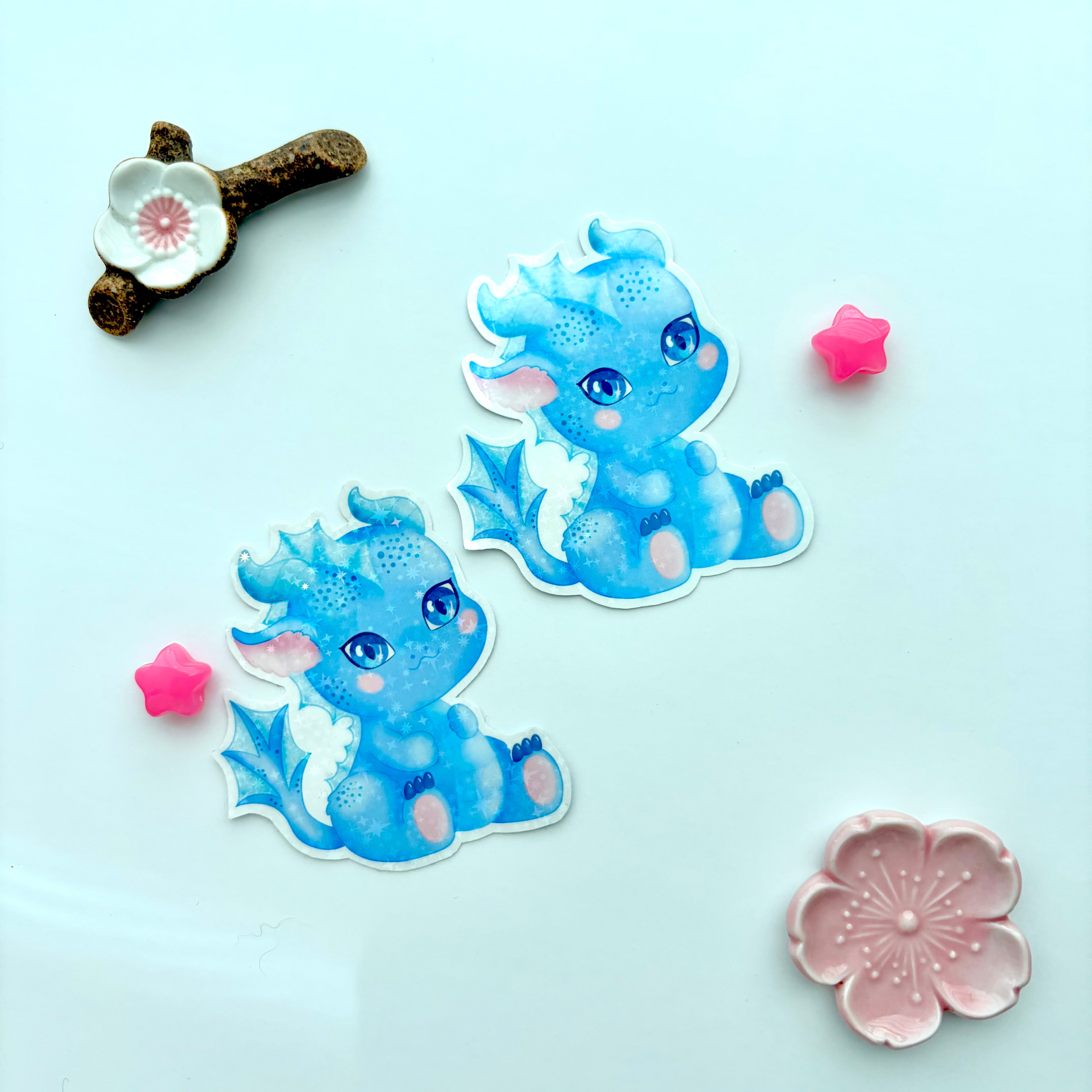 Baby Water Dragon Holo Sticker