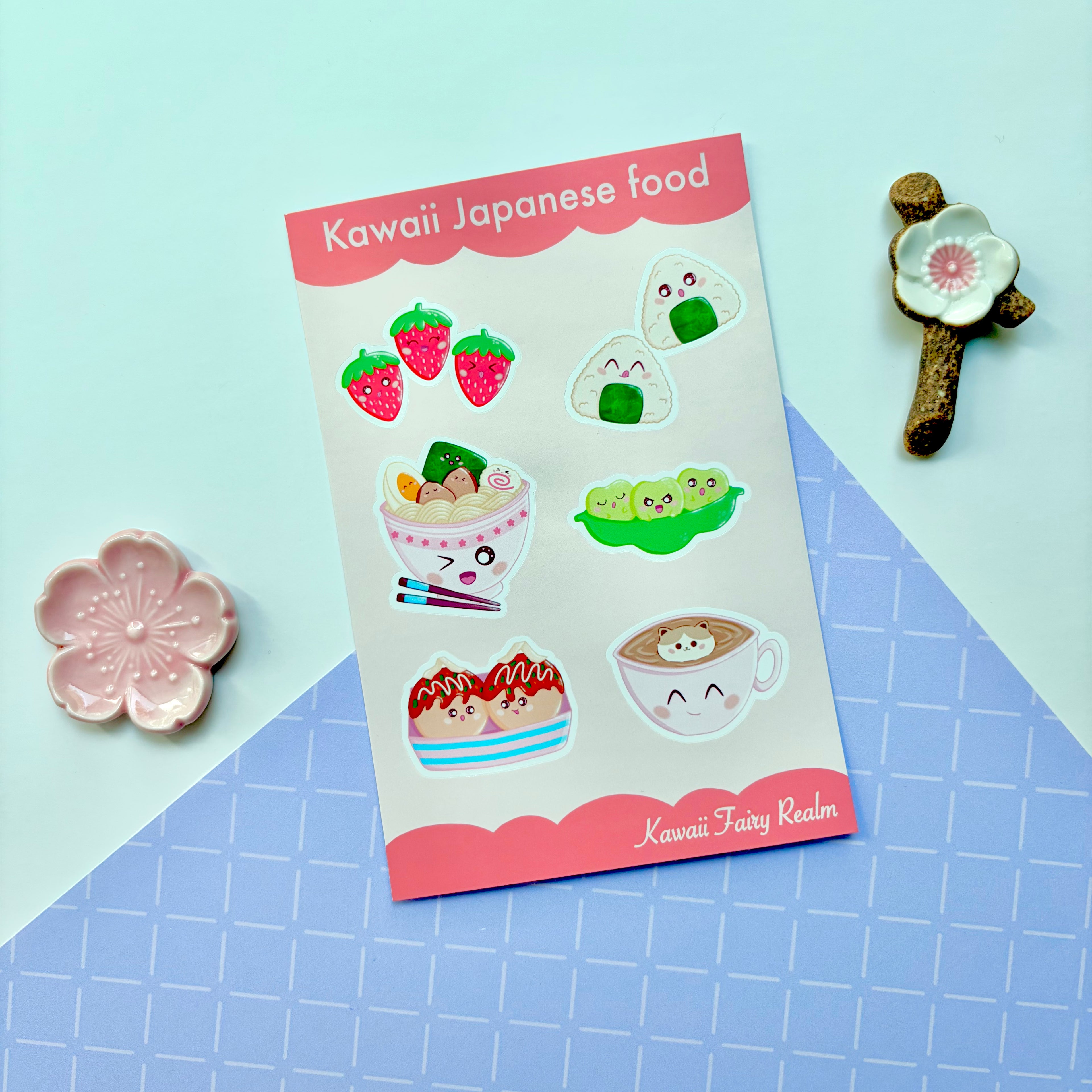 Japanese Food Vinyl Sticker Sheet
