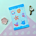 Kawaii Sea Creatures Vinyl Sticker Sheet