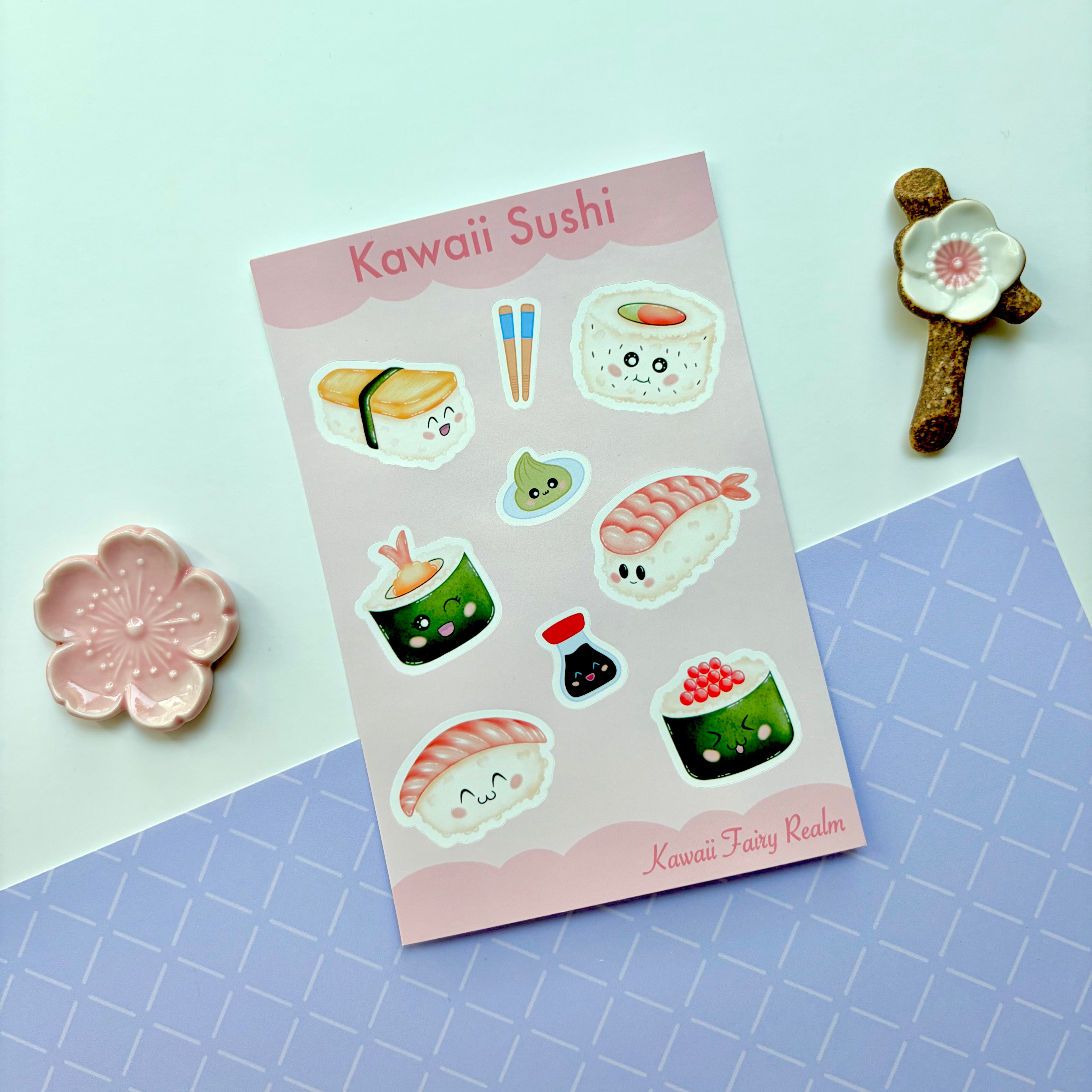 Sushi Vinyl Sticker Sheet