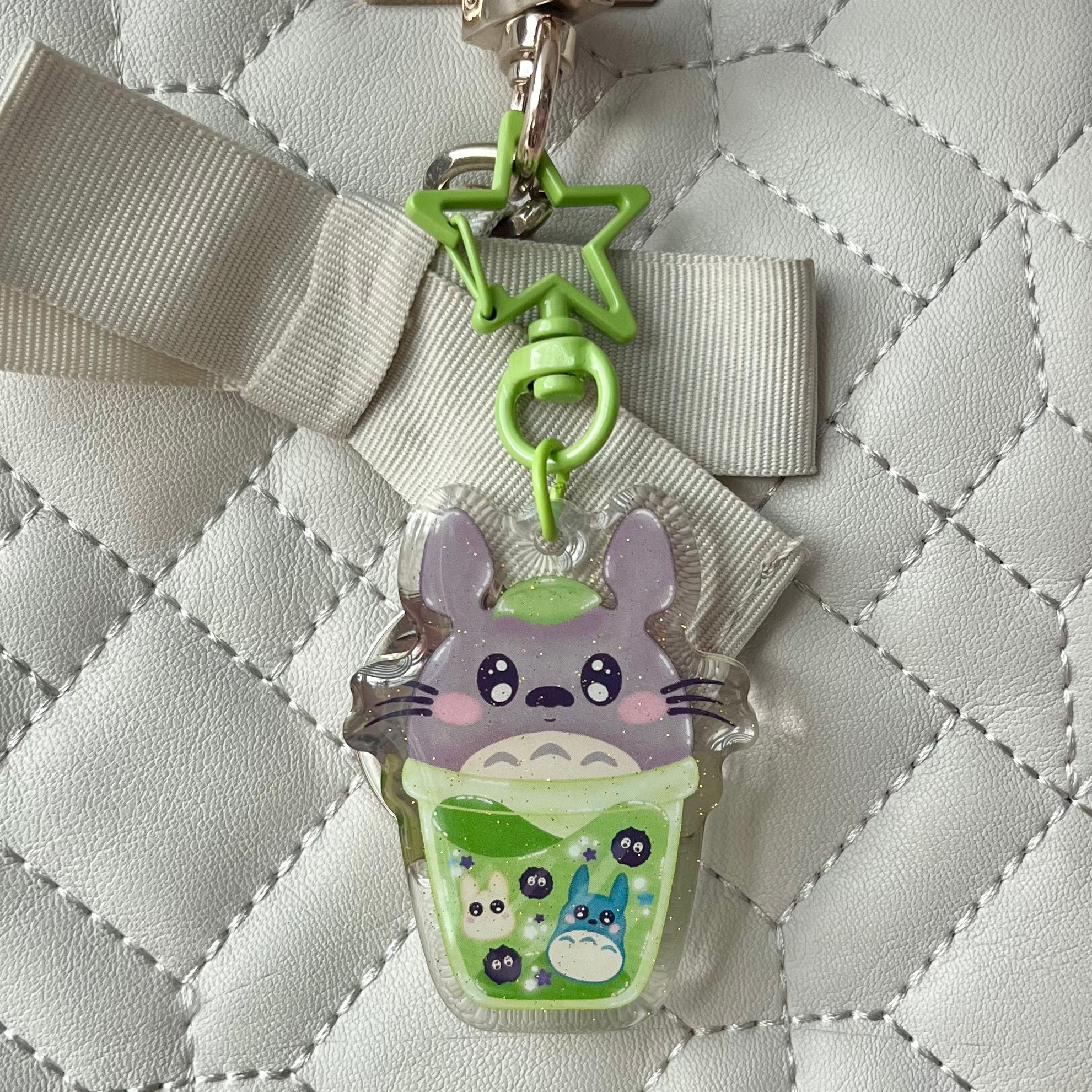 Totoro Bubble Tea Acrylic Keychain