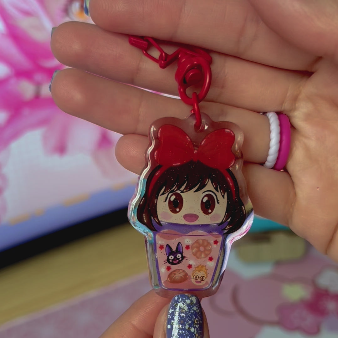 Kiki Bubble Tea Acrylic Keychain