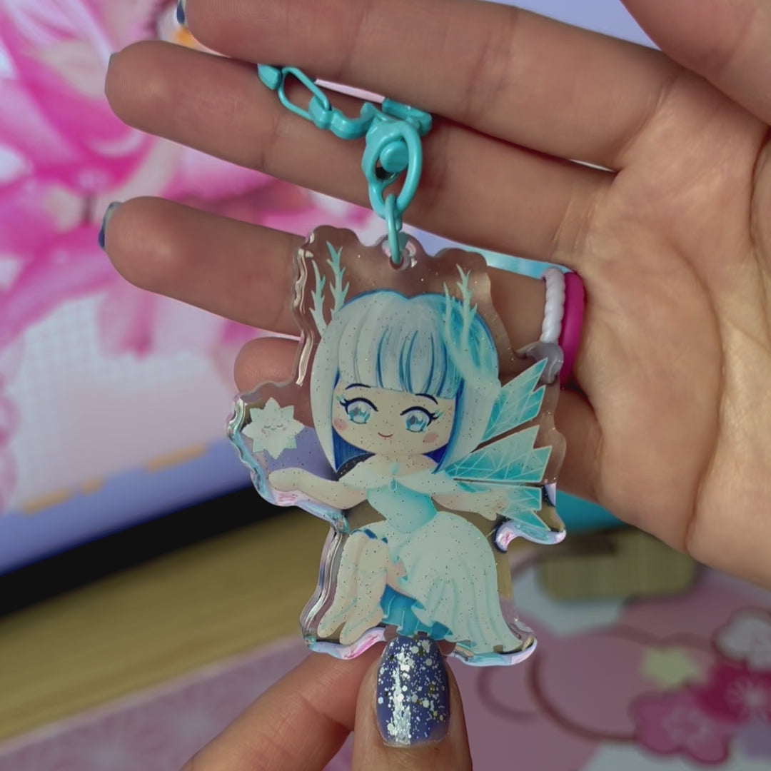 Myndrill The Winter Fairy Acrylic Keychain